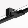NEW TRENDY Kabina prysznicowa drzwi podwójne uchylne REFLEXA BLACK 120x100x200 EXK-1340/EXK-1339